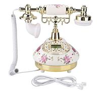 Telefono Retrò, MS-9101 Ceramic FSK DTMF Multifunzione Linea Fissa Antica, Corded Old Fashion Anni '60 Classic Vintage Telefono da Casa Europeo, Retroilluminazione Vivavoce IP Automatico, Per Casa, Ho