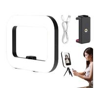 Telefono Ring Light - Lampada a LED Stabilizer, portatile ricaricabile Selfie | Bright Adjustable Camera for Live Streaming, Makeup Tutorial, Video Recording, Product Photography Indoor Outdoor