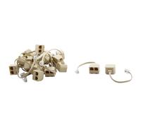 Telefono RJ11 6P4C ciave di volta 1 maschio e 2 Femmina adattatore cavo 20pz