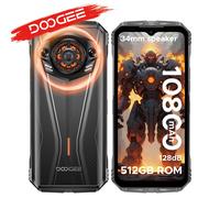 Telefono robusto Doogee S Punk Pro con effetto luce LED 8Gb Ram 512Gb Rom Cellulare 6,6" Fhd + 90Hz 10800Mah Batteria Nfc 8Gb 512Gb Orange