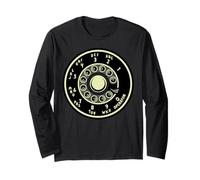 Telefono rotante retrò Telefono fisso Vintage Halloween Maglia a Manica