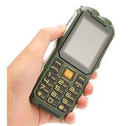 Telefono Sbloccato per Anziani, Pulsante Grande per Telefono Cellulare con Schermo HD da 2,4 Pollici, Telefono Sbloccato Dual SIM 2G con Torcia a un Pulsante a Doppia Luce LED, (Verde)