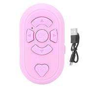 Telefono telecomando, 32,8 piedi wireless bt4.0 senza mani tipi c carica telecomando Controllo bluetooth con cavo USB per l'app di rotazione pagina selfie (Rosa)
