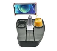 Telefono Tray - Heavy Duty Material, Hot Tub Cup Holder Featuring Integrated Slot For Electronics | Beach Outdoors Bathroom Poolside Swimming Balcony Bathtub Home Accessories Entertaining Use