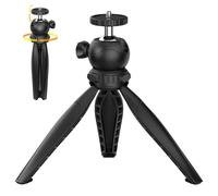 Telefono Tripod, portatile estendibile tripod, 7,99 x 2,24 x 1,69 pollici compatto Tabletop Camera Stand, Adjustable Lightweight Holder, Ideal for Vlogging, Hiking, Camping, Desk