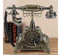 Telefono vintage, anticato, telefono fisso, vecchio moda, telefono di casa, nostalgia, decorazione per la casa e l'ufficio