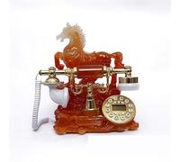 Telefono Vintage da Tavolo Telefono Antico - Disco Rotante E Cornetta, Idea Regalo per Appassionati di Retro(B)