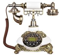 Telefono vintage, telefono retrò antico fisso, con filo for scrivania e arredamento, vecchio for casa, ufficio, hotel