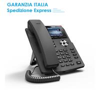 Telefono VoIP Fanvil X3 Sv2 con Alimentatore Incluso, 4 Account SIP, Display col