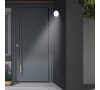 Telefunken Applique da esterni LED a sensore Dortmund Ø17cm nero Telefunken
