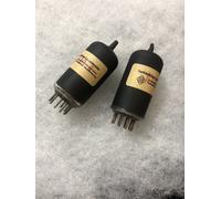 Telefunken G73-R ECC82 12AU7 ECC802S Vetro rivestito nero, coppia abbinata NOS