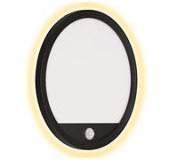 Telefunken LED Lampada Da Esterno Nera Ø28Cm IP44 15W Neutro 4000K Con Sensore [EEK: E]