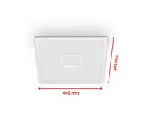 Telefunken Pannello LED Centerback CCT RGB 45x45cm bianco Telefunken