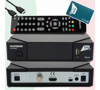 Telefunken TFK-S2000 Ricevitore Satellitare Full HD Tivusat Certificato Con HD ✅