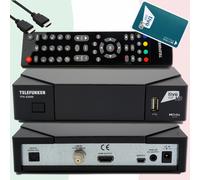 Telefunken TFK-S2000 Ricevitore Satellitare Full HD Tivusat Certificato Con HD ✅