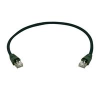 Telegärtner 100008101 RJ45 Cavo di rete, cavo patch CAT 6A S/FTP 0.5 m Nero Co
