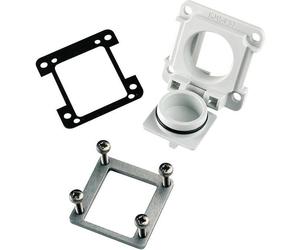 Telegärtner 100023156 Variante a flangia STX V6 6 Grigio luminescente 1 pz.