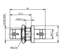 Telegärtner 100023827 Connettore TNC Giunto dritto 75 Ω 1 pz.