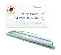 TG J02023A0050 - Patch panel, 19'', 24 porte, Cat. 6a, 1 U