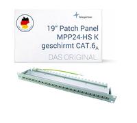 'Telegärtner J02023S0050 Patch Panel "KAT.6 A (Profondo), 24 X RJ45 Nero