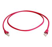 Telegrtner rj45 incrociato rete cavo di collegamento cat 6a s/ftp 0.5 m rosso