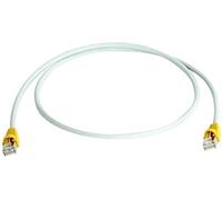 Telegärtner Patch cable S-FTP Cat.7, 5,0 m, cable boot yellow, LSZH grey, Cross-Over 5m Grigio cavo di rete