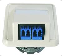 Presa da incasso per fibra ottica telegrtner h02051c0534 bianco alpino