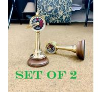 Telegrafo sala macchine in ottone nave vintage Liverpool su base nautica in...