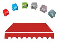 Teleless, Canopy Canopy Canopy Tarpaulin Retractable Balcony Cover impermeabile Outdoor Canopy Top (rosso, 4 x 2,5 m/13 x 8,2 ft)
