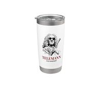 Telemann Stay Baroque Funny Classical Music Compositore Bicchiere termico in acciaio inox doppia parete