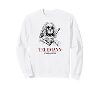 Telemann Stay Baroque Funny Classical Music Compositore Felpa