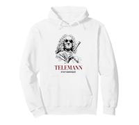 Telemann Stay Baroque Funny Classical Music Compositore Felpa con Cappuccio