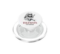 Telemann Stay Baroque Funny Classical Music Compositore PopSockets PopGrip per MagSafe