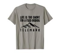 Telemark Sci | La Vita È Troppo Breve Per Un Legame Fisso Maglietta