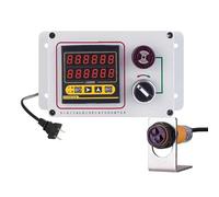 Telemetro digitaleContatore digitale, conteggio induttivo automatico fino a 999999, display LED a doppia fila, distanza del sensore 30 cm/50 cm/70 cm, ideale per fabbriche, officine, nastri