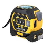 Telemetro Laser 3 in 1, Metro a Nastro Laser Digitale, con Display LCD, Metro a Nastro da 5 M, Portata Laser 40/60 M, Mirino Laser, per Decorazione di Interni, Misurazione della Casa