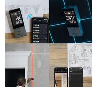 TELEMETRO LASER MISURAZIONE ANGOLI LIVELLA SMART LIFE ANDROID iOS SKETCH 100m