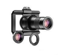 Teleobiettivo macro TM6X, lunghezza focale 150 mm, ingrandimento 6x, per smartphone, microscopio monoculare in lega di alluminio con oculare integrato, compatibile con il 99% degli smartphone