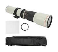 Teleobiettivo Manuale Ad Alta Potenza da 500 Mm F8-F32 con Attacco T2 per Giochi Sportivi di Caccia di Birdwatching, Adatto per Riprese in Mare, Montagna, Campo Innevato e Aree