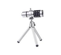 Teleobiettivo per Smartphone Zoom 12x in Lega di Alluminio Argento