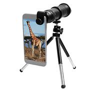 Teleobiettivo zoomabile 18X-30X con lenti in vetro ottico a 10 strati, 12 strati di pellicola rossa, clip universale e treppiede per smartphone, tablet, ecc.
