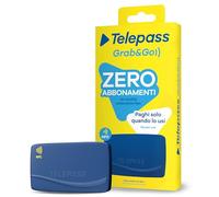 Telepass Grab&Go - Dispositivo Senza Canone Fisso, Modalità Pay-Per-Use, Attivazione a Pagamento Dopo Acquisto - per Pedaggi, Parcheggi, Strisce Blu, Area C, e-Vignette, Traghetti Stretto Messina
