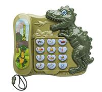 Telephone Kids Toy - Set di telefoni giocattolo fisso | Telefono da gioco di ruolo a forma di dinosauro, Dinosauro dei cartoni animati Giocattoli di apprendimento automatico, giocattolo telefonico