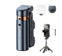 Telephone Tripode con un telecomando - supporto per brani telefonici basati su viaggi e portatili | Rotazione a 360 gradi, treppiede per selfie-ble per cellulare vari smartphs per streaming live, regi