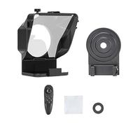 Teleprompter for fotocamera DSLR for smartphone PT-15 con telecomando for la registrazione video Intervista in streaming di trasmissione in diretta(For Phone)