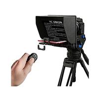 Teleprompter, Kit teleprompter portatile for smartphone/tablet/fotocamera DSLR registrazione video streaming live con anello adattatore for obiettivo, Insegnamento online in diretta streaming