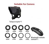Teleprompter, Mini Teleprompter Portable Inscriber Mobile Artefact Video con telecomando for telefono, Insegnamento online in diretta streaming(XT-3)