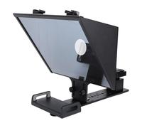 Teleprompter per Fotocamera, Kit Teleprompter Grandangolare Ultra HD Portatile da 14 Pollici con App Telecomando Pieghevole in Alluminio Teleprompter per Streaming Live per DSLR