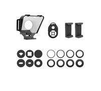 Teleprompter, Prompter for smartphone portatile con telecomando for adattatore for supporto telefonico for registrazione video Intervista dal vivo(For Phone)