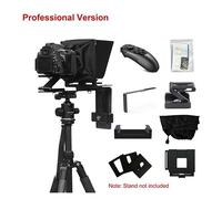 Teleprompter, Schermo Mini Video Teleprompter HD for fotocamera DV for smartphone, Insegnamento online in diretta streaming(Professional)